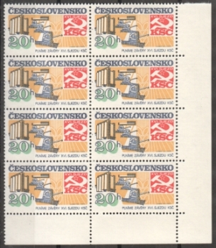 2557 - Größere Einheit 8 Marken ** - 1982